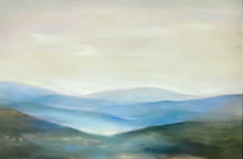 Load image into Gallery viewer, “New Every Morning” Lamentations 3:21-23; 24x36 giclee on canvas with oil paint